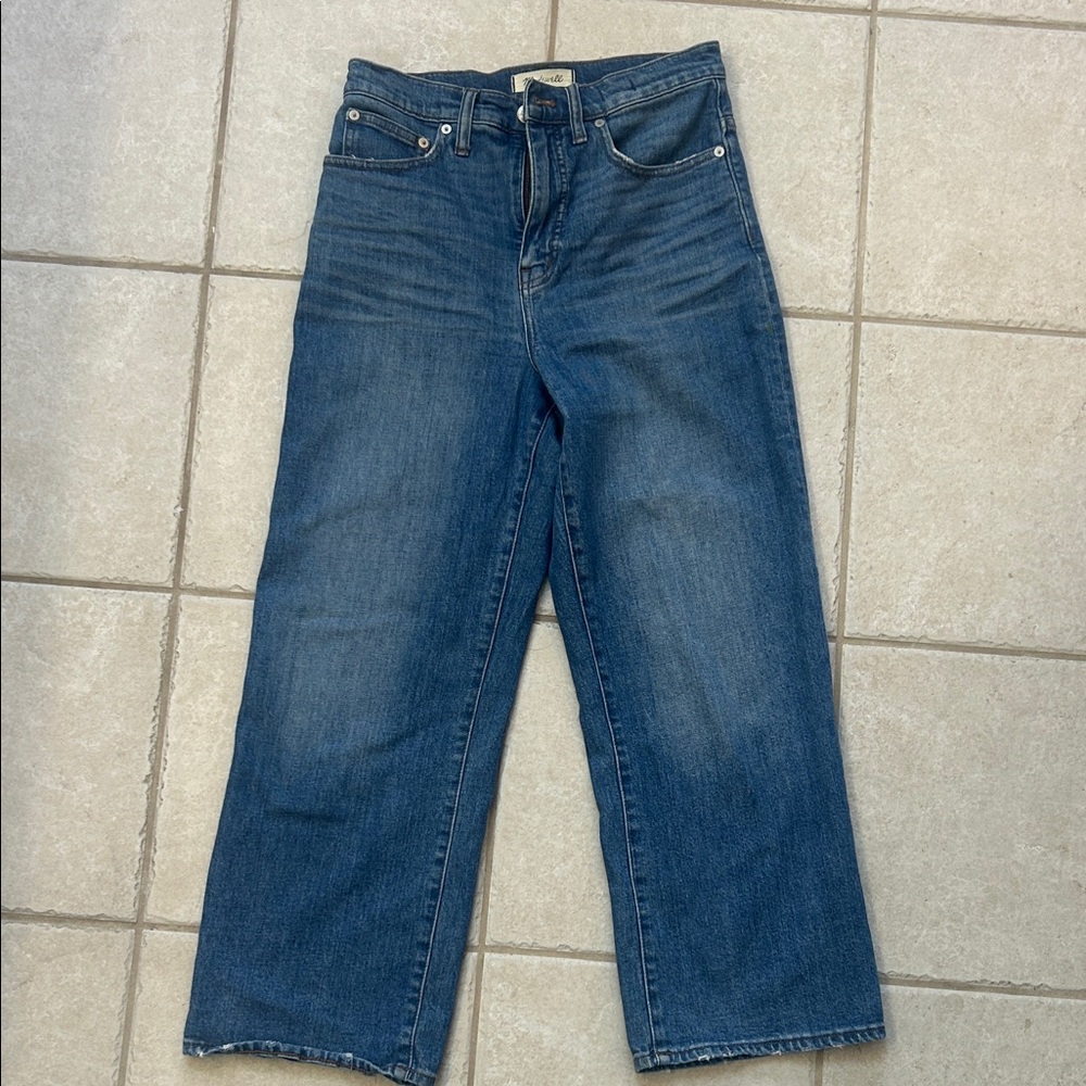 Madewell slim wide leg crop